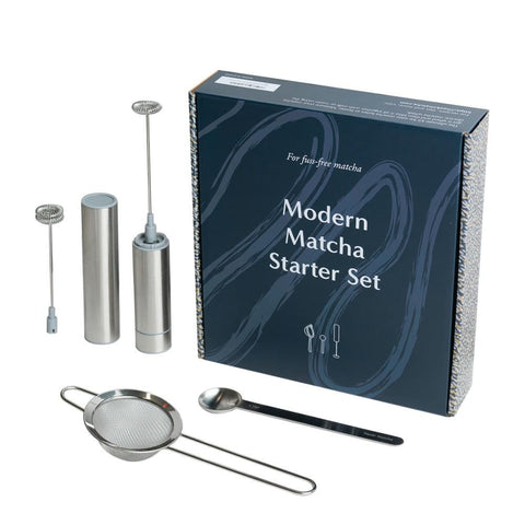 Naoki Matcha electric whisk creates silky froth for quick cafe-style drinks.