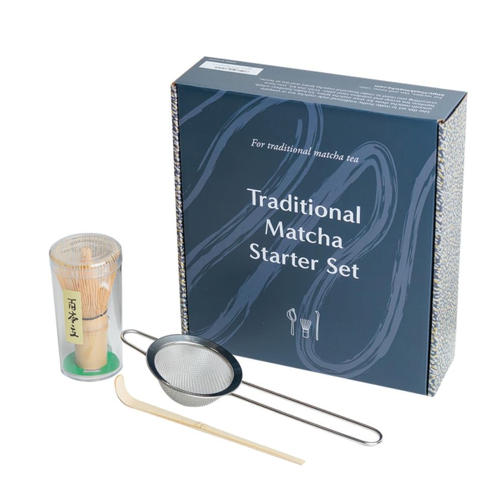 Naoki Matcha starter set in full gift box for authentic home tea rituals.
