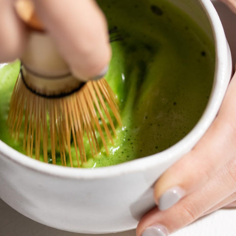 Naoki Matcha stainless steel sifter removes lumps for even powder.