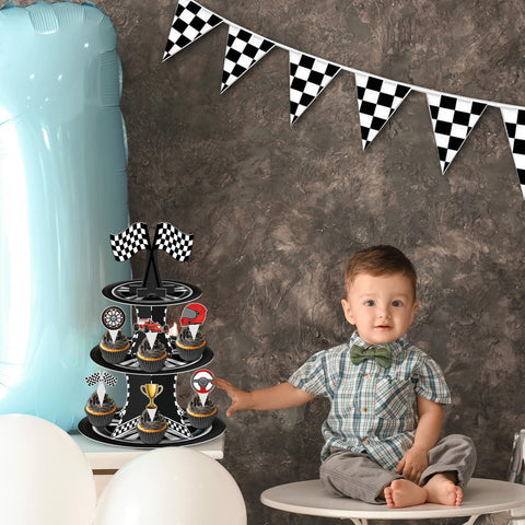 Naozinebi baby shower and racing party decor idea