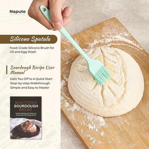 Napute bread sling with heat-resistant handles for safe transfer.