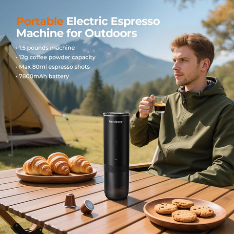 Narcissus 2-in-1 travel coffee maker—versatile, easy to use anywhere