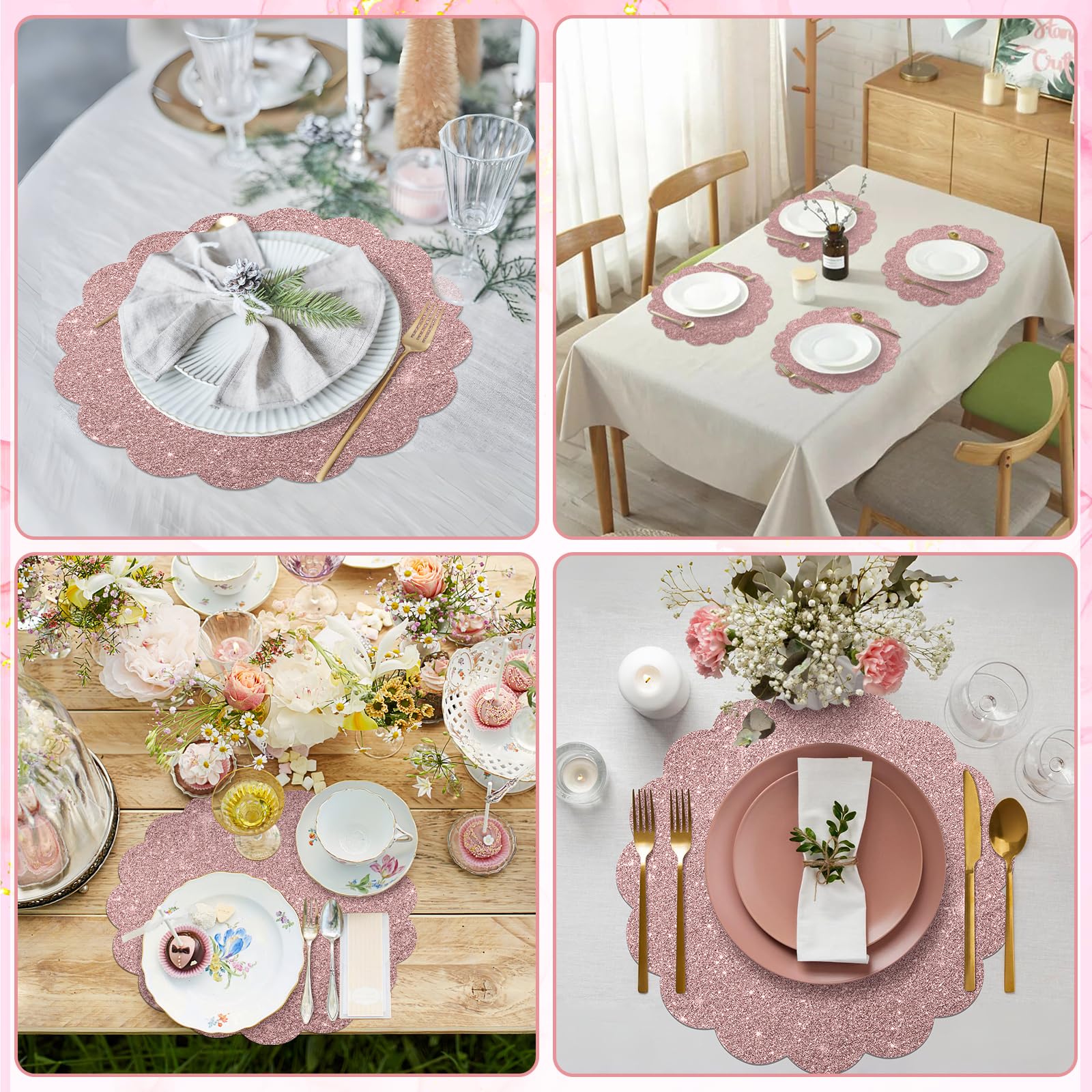 NatNarr disposable placemats ready for quick cleanup after an event