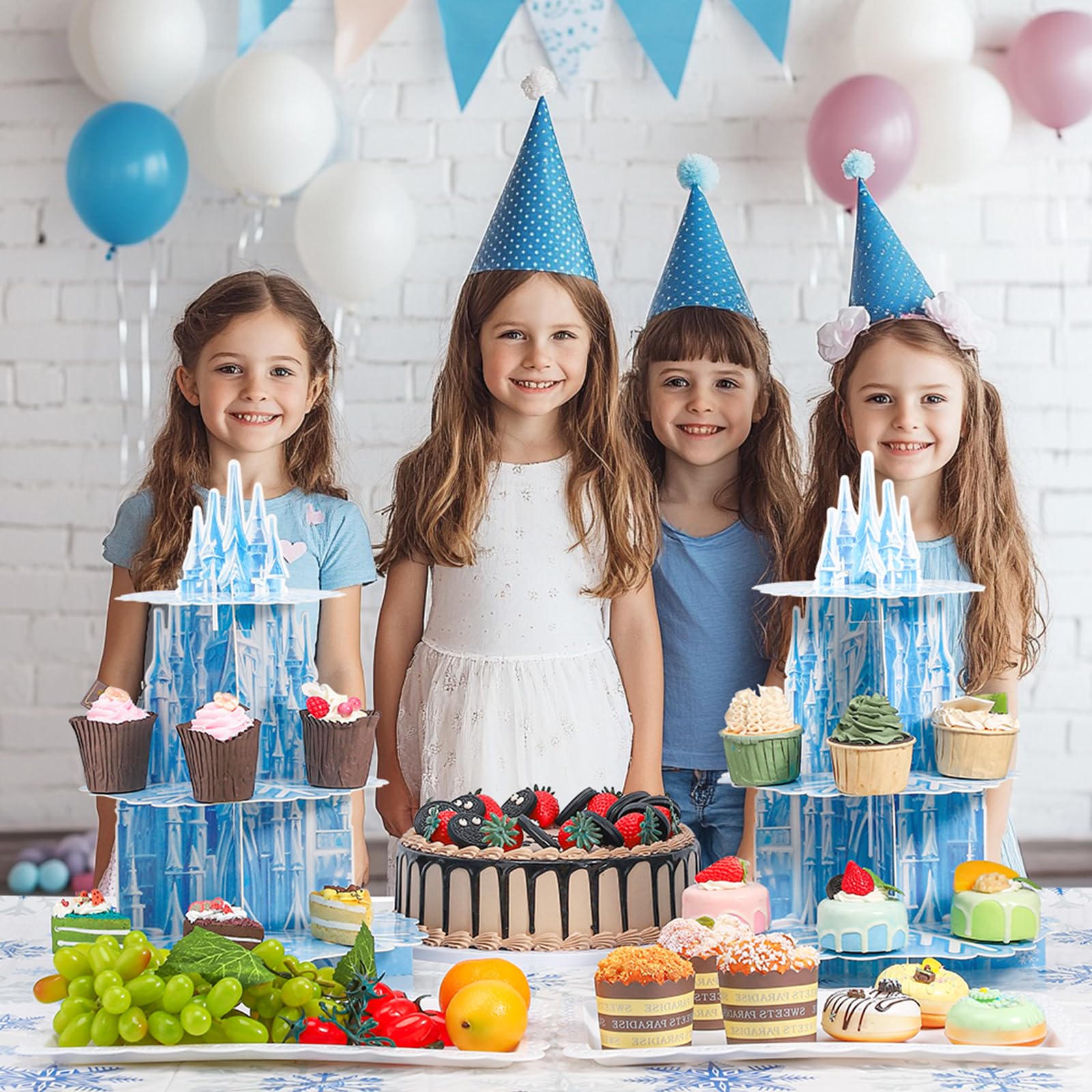 NatNarr winter princess party decor complements cold-weather celebrations