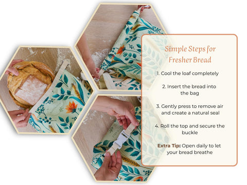 NATURABLE beeswax wrap 14x13 fruit wrap protects produce while breathable