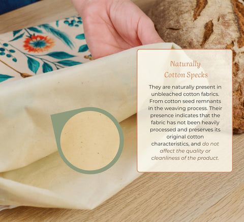 NATURABLE beeswax wraps set suitable for picnics and lunchboxes