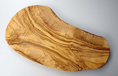 Naturally Med olive wood handcrafted artisan detail showcasing unique grain.