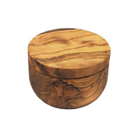 Naturally Med salt keeper pivot lid demonstrates magnet closure for easy access.