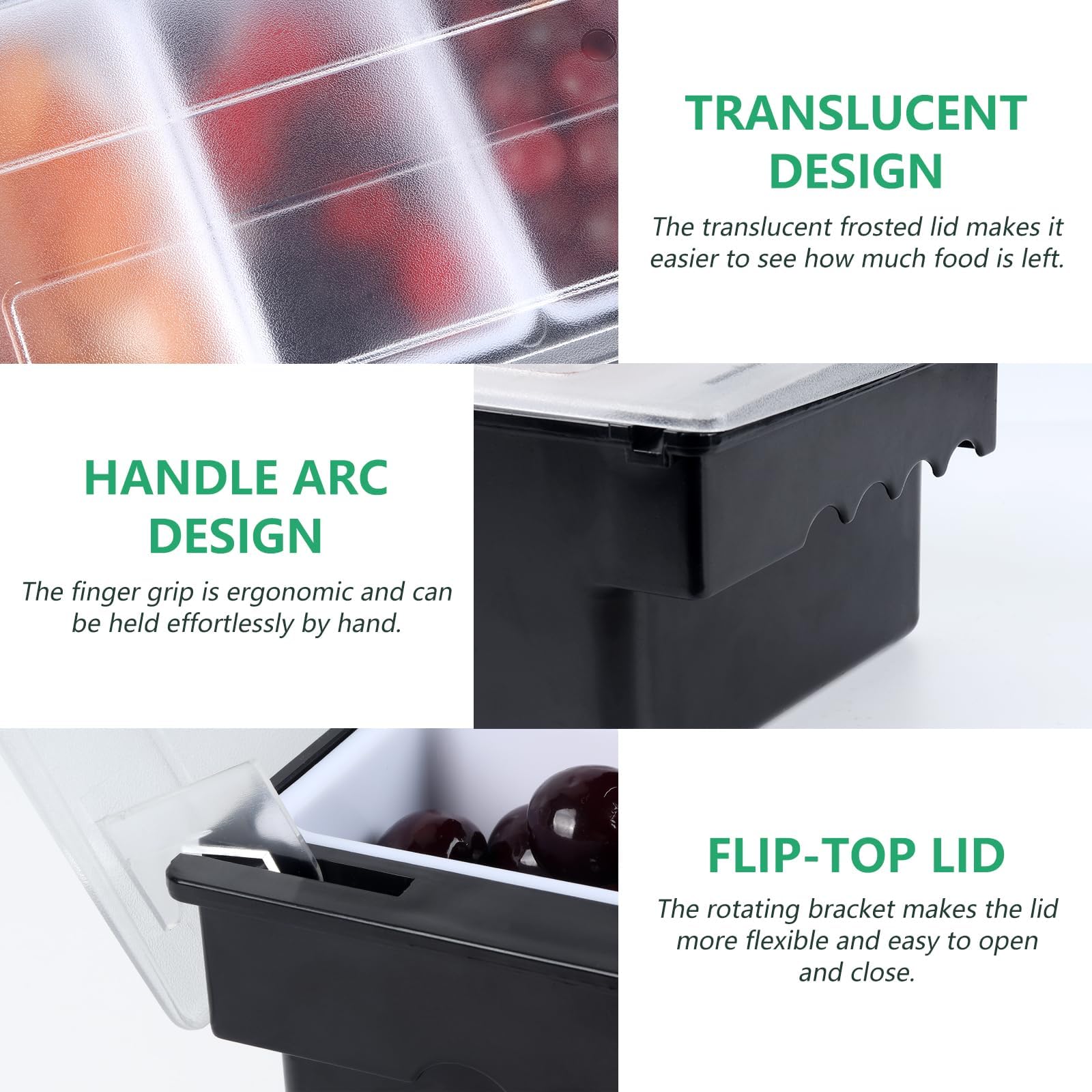 NatureKit bottom ice chiller maintains cool dips and olives.