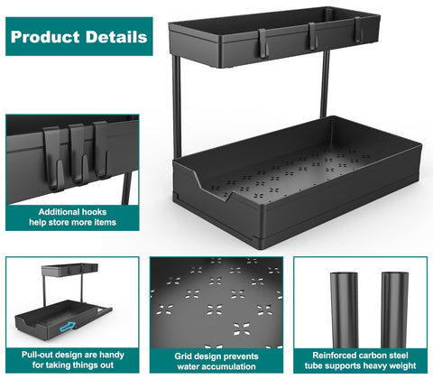 Nature's Source with four hooks adds versatile storage for small areas