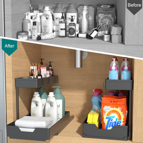 Nature's Source L-shape design saves vertical space and reduces clutter