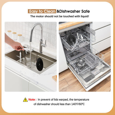 NAUQUOHZ easy-clean parts ready for dishwasher-safe cleanup