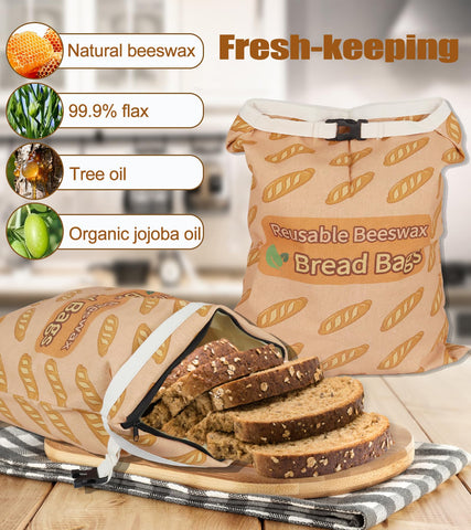 NautDuty fridge-safe beeswax bag preserves freshness without plastic