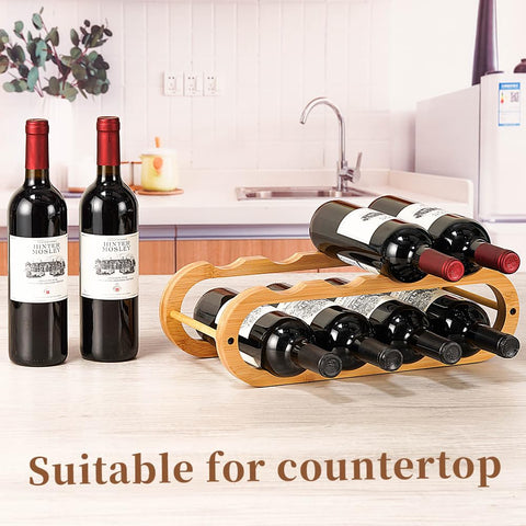 Navtcow kitchen display elevates décor while organizing bottles.