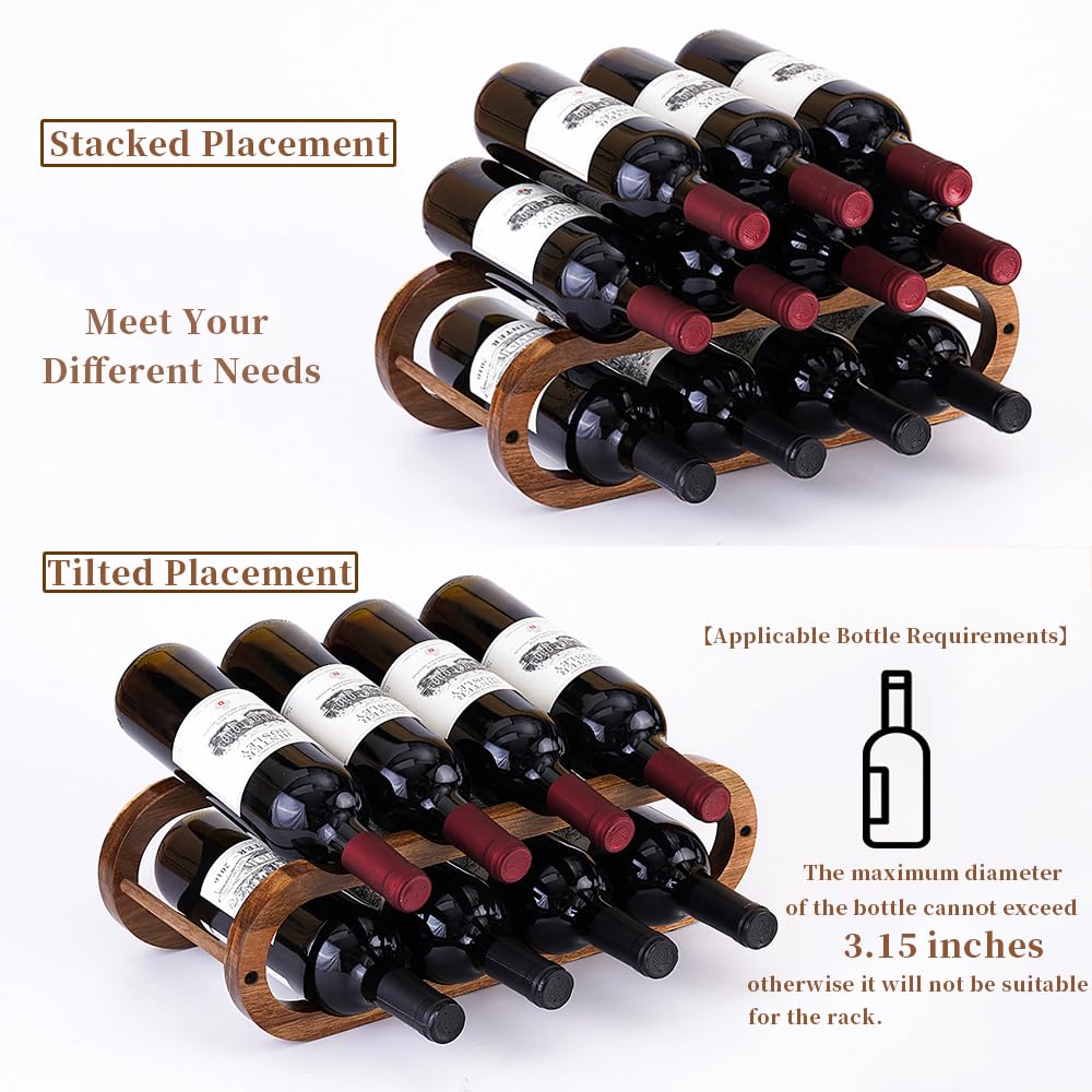 Navtcow water bottle organizer shows natural wood and accessible storage