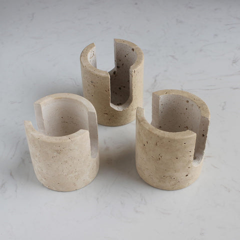 Nawgnail kitchen counter display travertine surface elevates decor while drying
