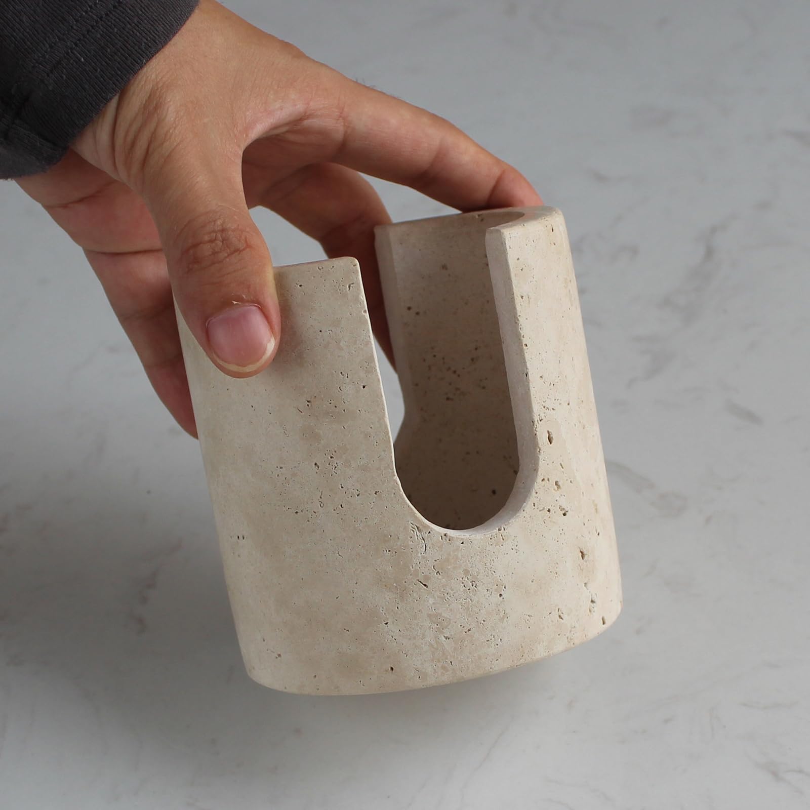 Nawgnail travertine drying rack highlighting natural pores for fast moisture evaporation