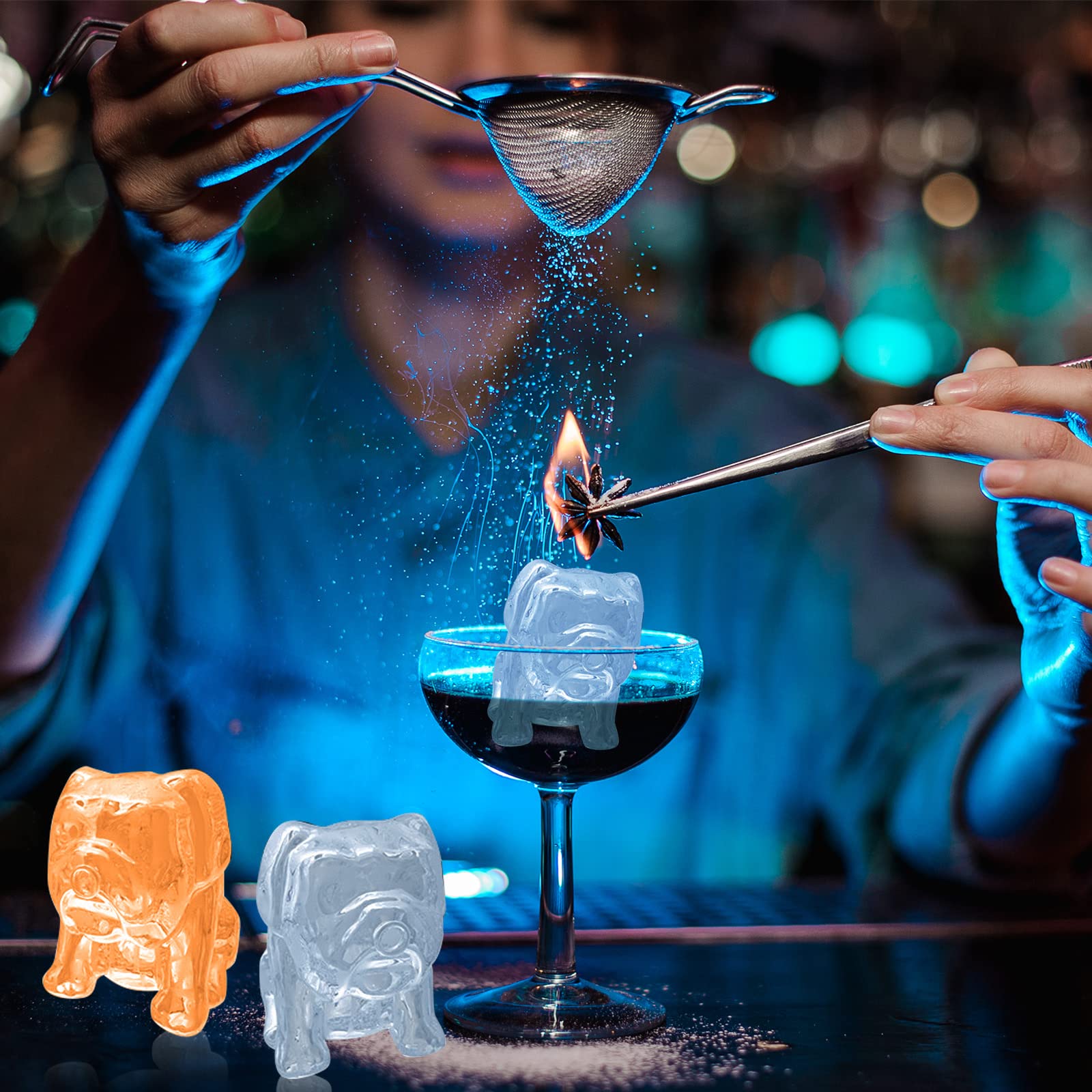Nax Caki bulldog ice tray for chocolates or soaps in DIY projects.