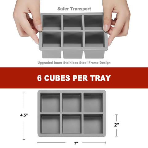 Nax Caki dishwasher-safe ice trays simplify cleanup after use.