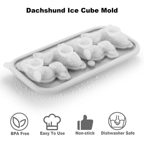 Nax Caki dog shape ice tray adds fun to beverages.