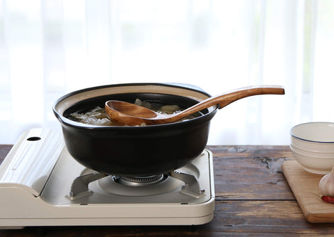 NAYAHOSE wooden ladle nonstick wooden design reduces sticking