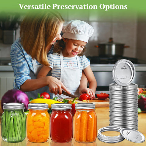 Nazano 70mm lids fit regular mouth jars securely
