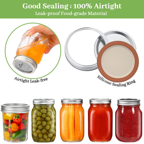 Nazano canning lids are dishwasher-safe for easy cleanup