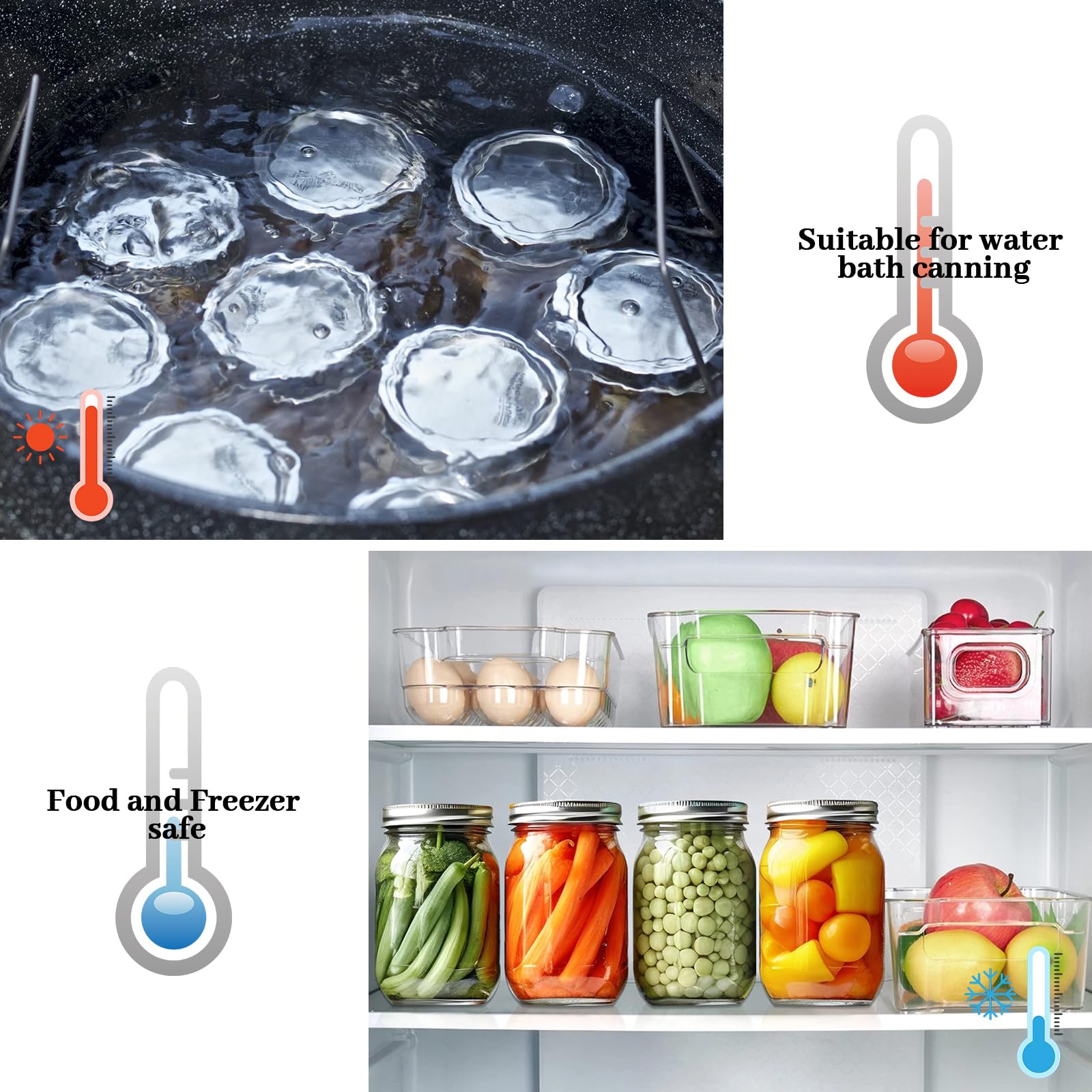 Nazano food-grade lids help organize spices, grains, and snacks