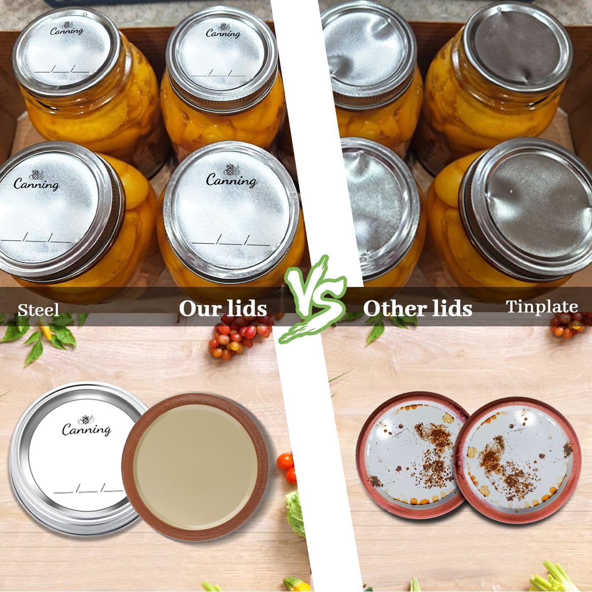 Nazano regular-mouth lids withstand refrigeration and freezing storage