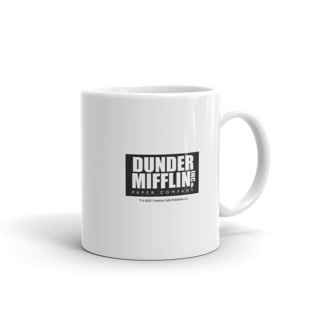 NBC The Office mug handle close-up highlighting comfortable grip.