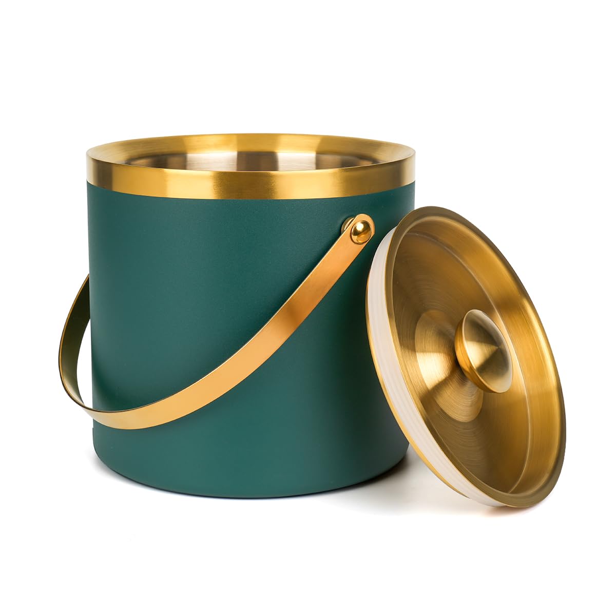 NBNSTHV 3L double-wall ice bucket ready for party use, keeps ice frozen longer.