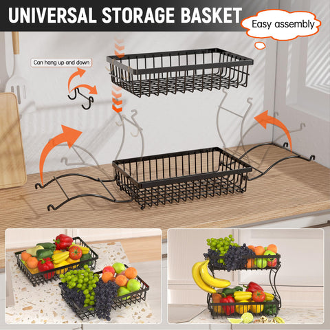 Nbwxcwbs fruit basket open-air design promotes fresh air circulation