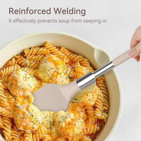 NCUE deep soup ladle for smooth, controlled serving
