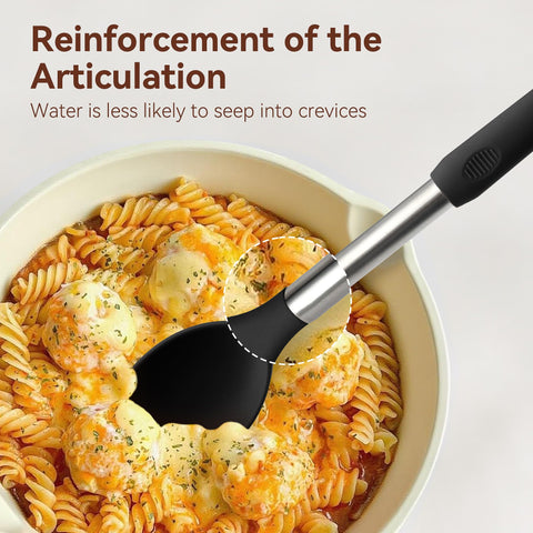 NCUE heat-resistant utensils withstand up to 446°F without melting.