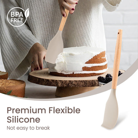 NCUE complete set includes measuring cups, spoons, tongs for versatility.