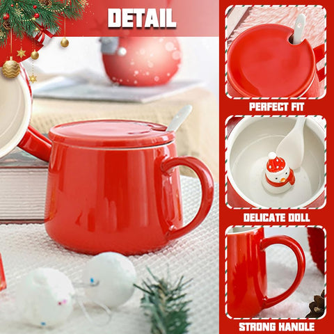 NDLBS Christmas 3D mug penguin tree reveals playful holiday charm