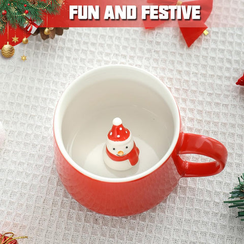 NDLBS Christmas 3D mug Santa close-up adds whimsy to tea moments