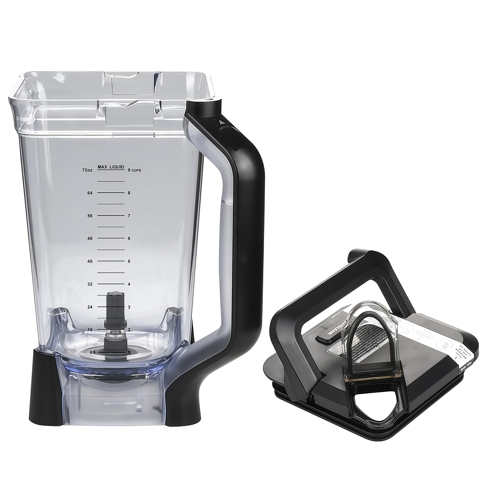 Ndoge 72oz pitcher with extended rim for secure Ninja compatibility.