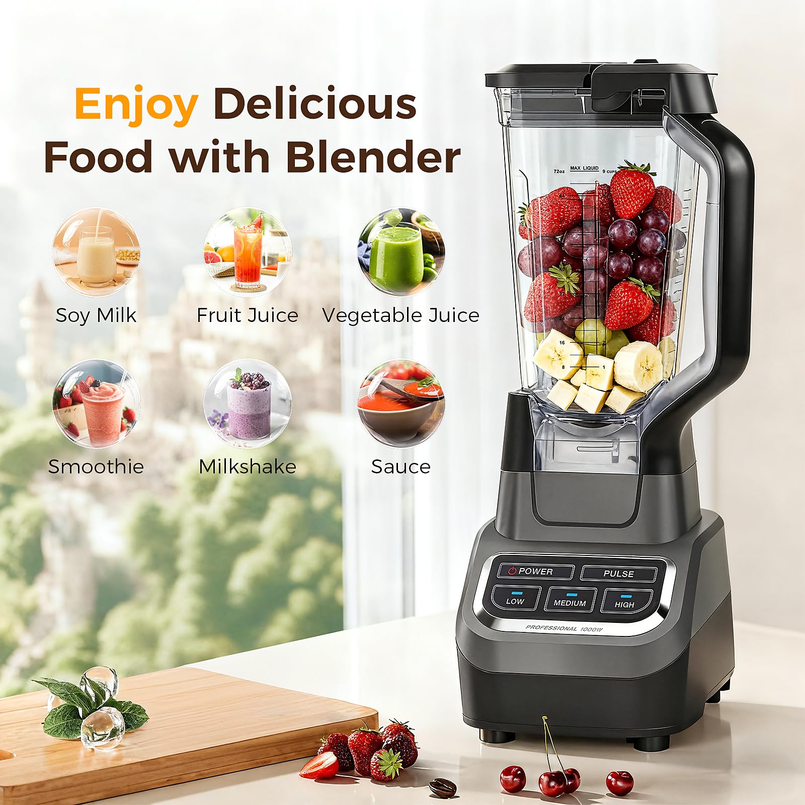 Ndoge 72oz pitcher is dishwasher-safe for quick cleanup.