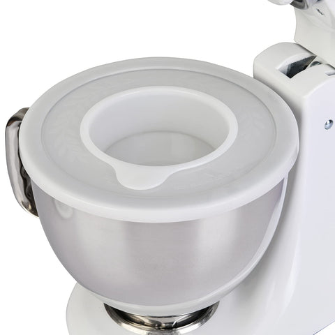 Ne-totoro fridge-friendly bowl cover keeps ingredients cool between batches.