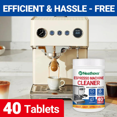 Neathova cleaning tablets preparing Keurig machine cleaning cycle