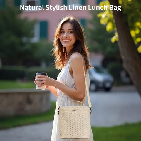 neatlife lunch bag machine washable outer fabric for easy care