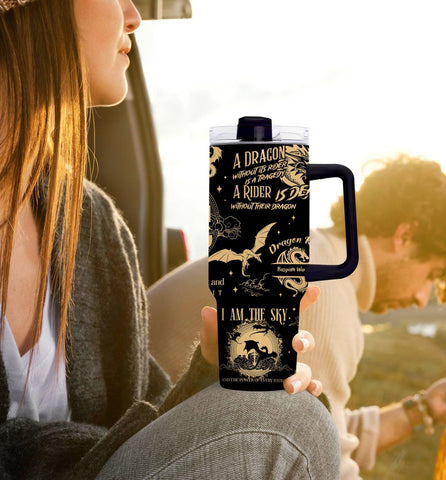 NebulaRave Bookish Gifts tumbler on desk perfect for deskside reading