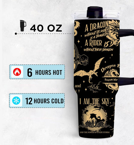 NebulaRave Bookish Gifts tumbler full shot 40 oz capacity for long sessions