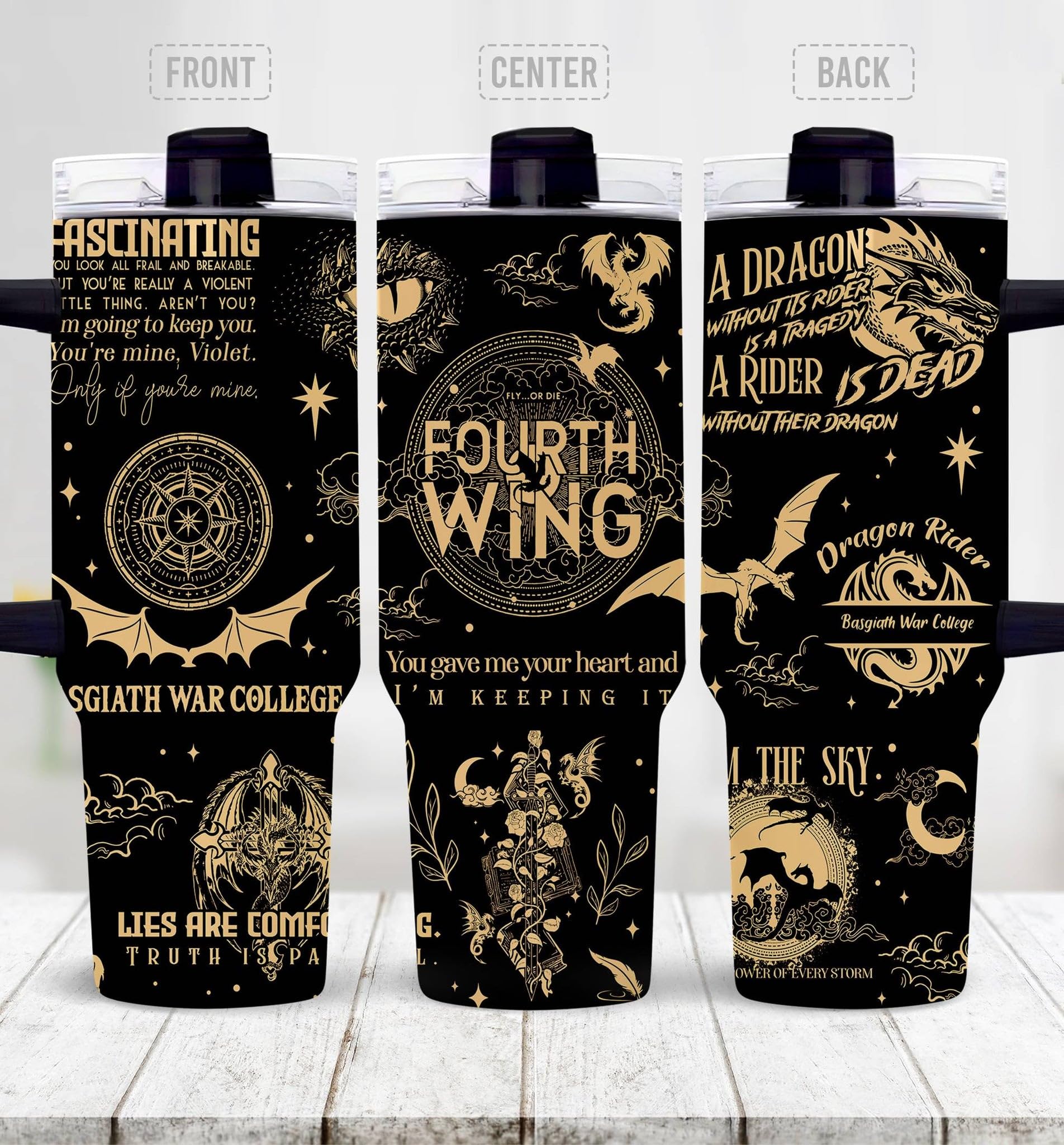 NebulaRave Bookish Gifts tumbler full illustration inspires daily reading rituals