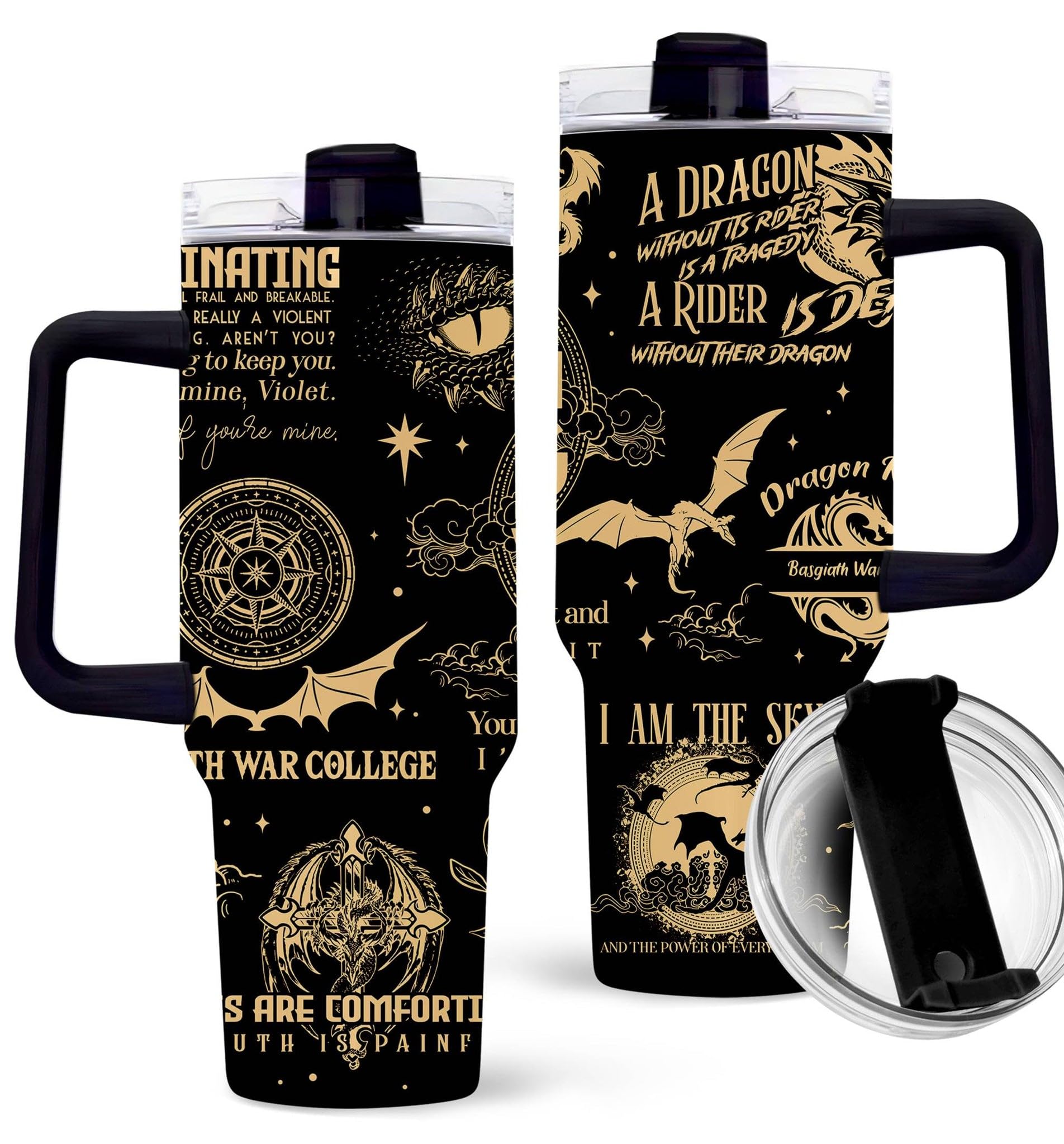 NebulaRave Bookish Gifts tumbler side view ideal for cozy reading sessions