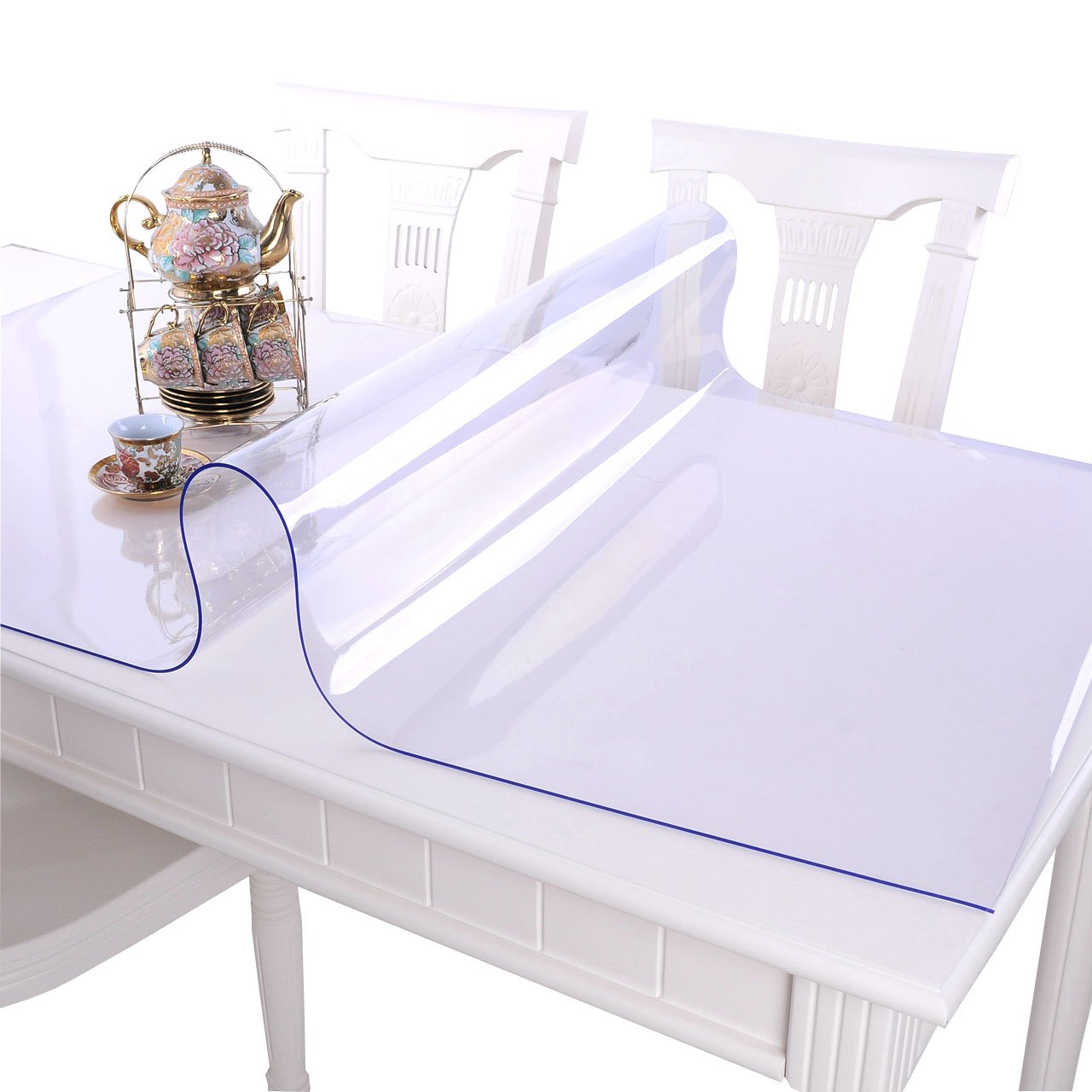 NECAUX PVC protector with non-slip bottom keeps desk pads steady during use