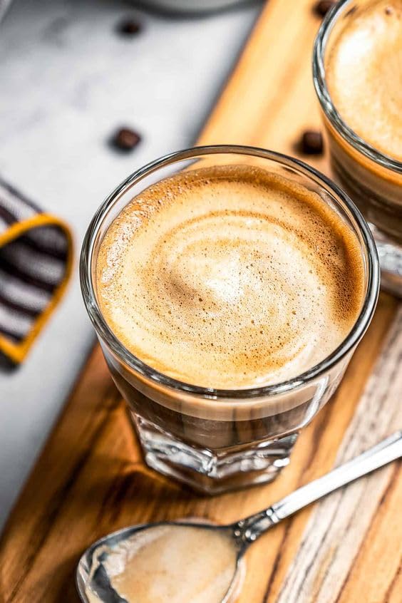 Necessia cortado glasses octagonal paneled sides for secure grip during service.