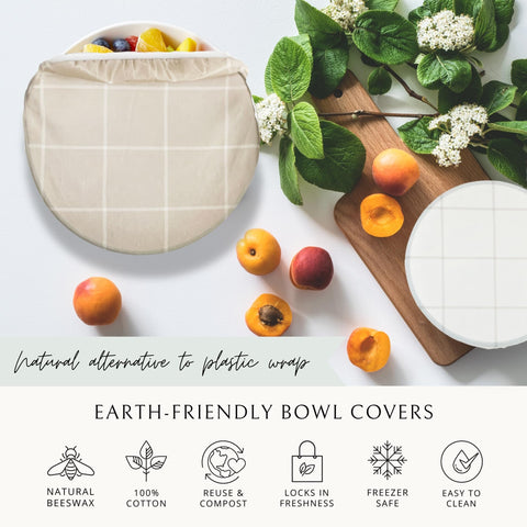 Nectar & Nest breathable cotton beeswax cloth cover keeping produce fresh