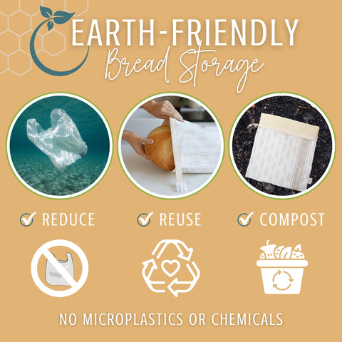 Nectar & Nest freezer-friendly bread bag in use